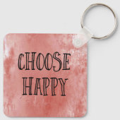Happy Thoughts Dusty Lavender Paarse Sleutelhanger (Achterkant)