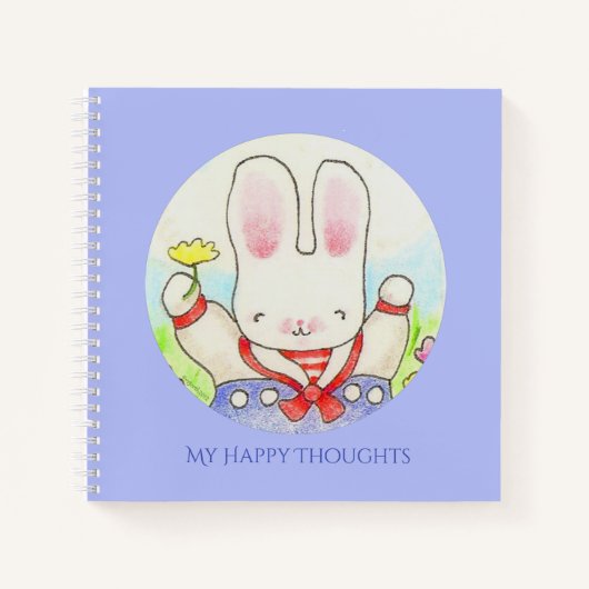 Happy Thoughts Sailor Bunny Journal (Devant)