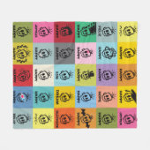 HAPPY THROW FLEECE DEKEN (Voorkant (Horizontaal))