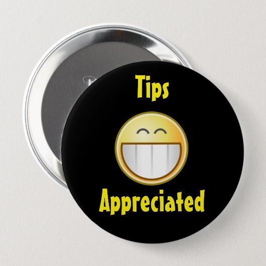 Happy Tip Button 2 (Voorkant /achterkant)