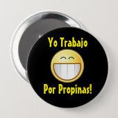 Happy Tip Button (Spaans) (Voorkant /achterkant)