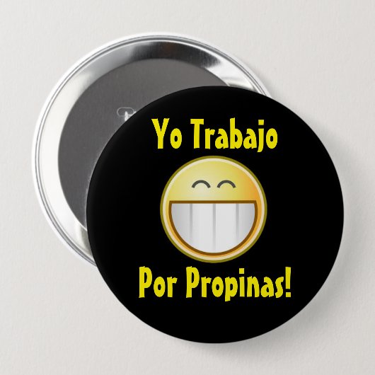 Happy Tip Button (Spaans) (Voorkant /achterkant)