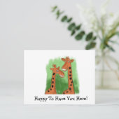 Happy To Have You Here Briefkaart (Staand voorkant)