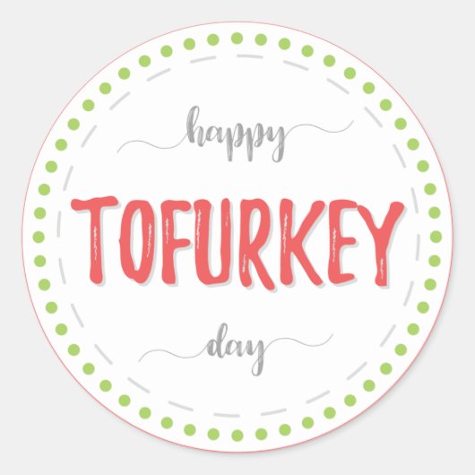 "Happy to turkey day" labels (Voorkant)