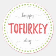"Happy to turkey day" labels