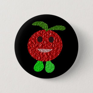 Happy Tomato-Button Ronde Button 5,7 Cm