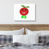 Happy Tomato Canvas afdrukken (Insitu (Slaapkamer))
