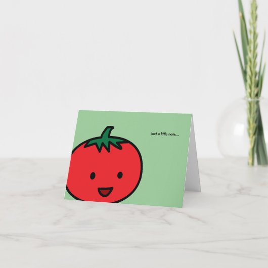 Happy Tomato Red Vegetable Fruit Kaart (Voorkant)