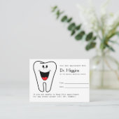 Happy Tooth Dentist Appointinder Afsprakenkaartje (Staand voorkant)
