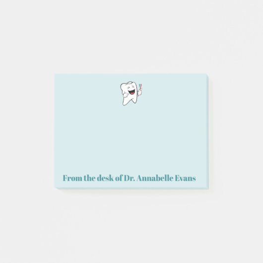 Happy Tooth en Brush Post-it® Notes (Voorkant)