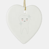 Happy Tooth Keramisch Ornament (Rechts)
