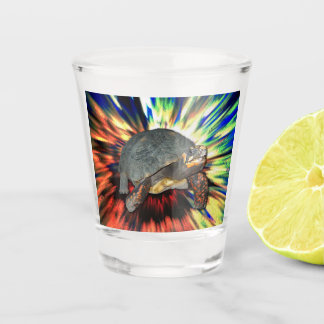Happy Tortoise Shot Glass Glas