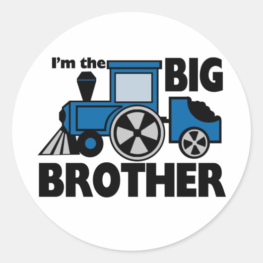 Happy Tracks Big Brother Ronde Sticker (Voorkant)