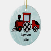 Happy Tracks Choo Choo Keramisch Ornament (Rechts)