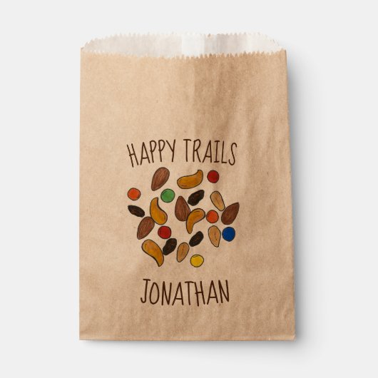 Happy Trails Camping Trail Mix Goodbye Retirement Bedankzakje (Voorkant)