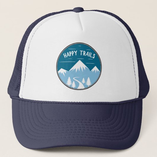 Happy Trails Hiking Trucker Pet (Voorkant)
