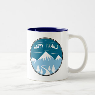 Happy Trails Hiking Tweekleurige Koffiemok