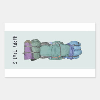Happy Trails Rechthoekige Sticker
