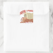 Happy Trails Vierkante Sticker (Tas)