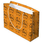 Happy Treasure Halloween Gift Bag Groot Cadeauzakje (Achterkant Gekanteld)
