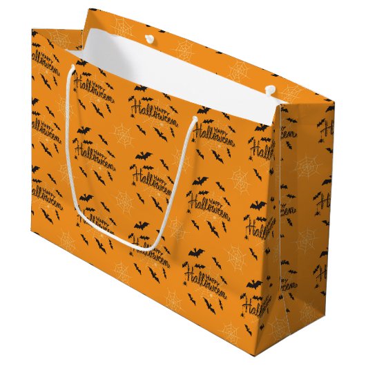 Happy Treasure Halloween Gift Bag Groot Cadeauzakje (Voorkant Gekanteld)