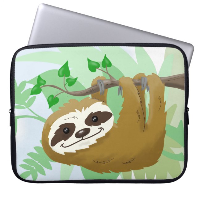 Happy Tree-sleuf Laptop Sleeve (Voorkant)