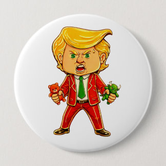 Happy Trump Pin Funny Trump Bull Bear Trump Meme Ronde Button 4,0 Cm