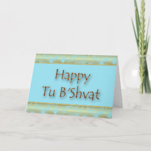 Happy Tu B'Shvat Tu bishvat Joodse feestdag Feestdagen Kaart