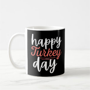 HAPPY TURKEY DAG grappige Thanksgiving kalkoen Koffiemok
