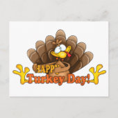 Happy Turkey Day Briefkaart (Voorkant)