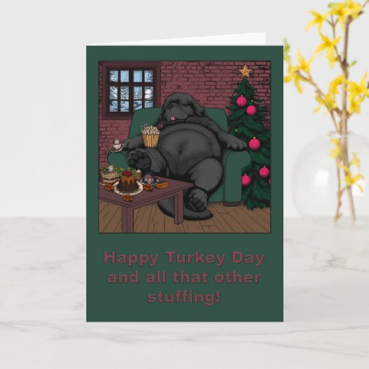 Happy Turkey Day en al dat andere vulling! Kaart (Gele Bloem)