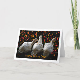 Happy Turkey Day Feestdagen Kaart