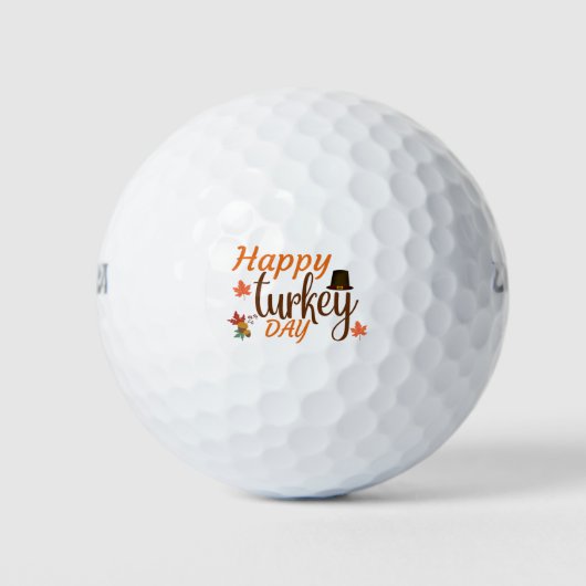 Happy Turkey Day Golfballen (Voorkant)