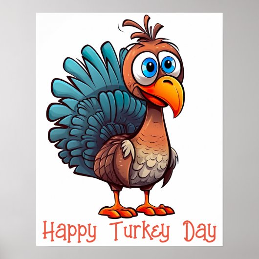 Happy Turkey Day Poster (Voorkant)