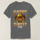 Happy Turkey Day Shirt Thanksgiving Day T-Shirt Ho (Design voorkant)