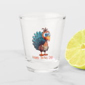 Happy Turkey Day Shot Glass Shot Glas (Voorkant)