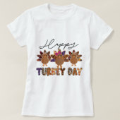 Happy Turkey Day T-shirt (Design voorkant)