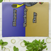 Happy Turkey Day Theedoek (Gevouwen)