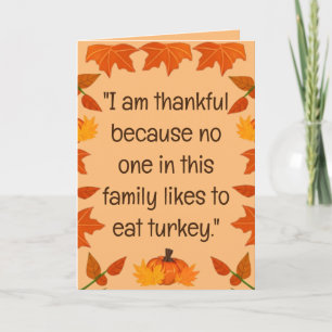 Happy Turkey Day (versie 3) Vakantie Kaart