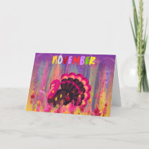 Happy Turkey Day Wenskaart