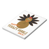 Happy Turkey Gobble Day Thanksgiving Notitieblok (Gedraaid)