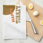 Happy Turkey Gobble Day Thanksgiving Theedoek (Quarter Fold)