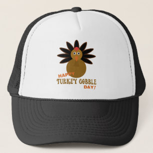 Happy Turkey Gobble Day Thanksgiving Trucker Pet