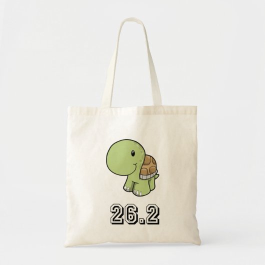Happy Turtle 26.2 Tote Bag (Voorkant)