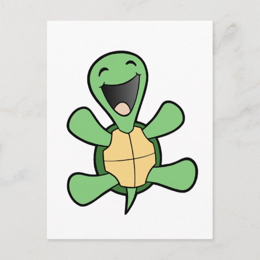 Happy Turtle Briefkaart (Voorkant)