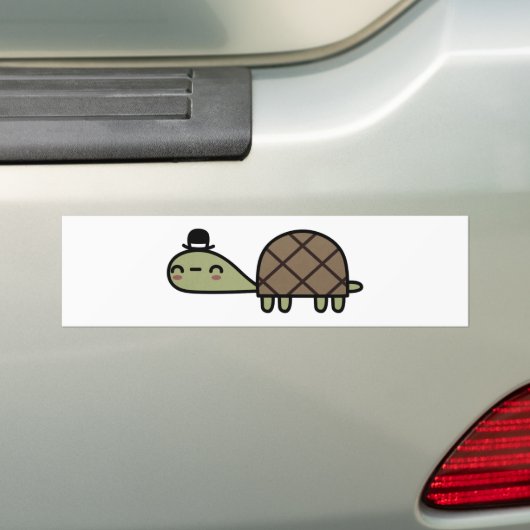 Happy Turtle Bumpersticker (Op auto)