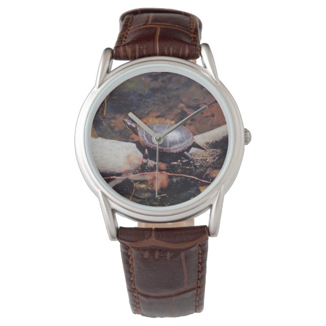 Happy Turtle Horloge (Voorkant)