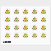Happy turtles in love ronde sticker (Vel)