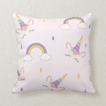 Happy Unicorn en regenbogen