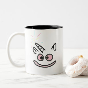 Happy Unicorn Friend Tweekleurige Koffiemok